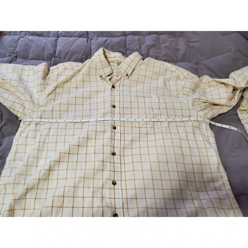 L.L.Bean Men’s XL Regular Button-Down Shirt 100% Cotton Plaid Long Sleeve Casual - Picture 5 of 12
